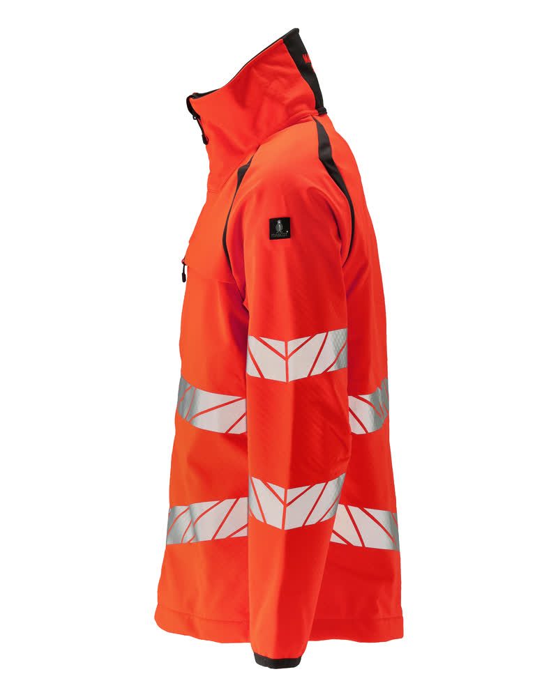 Mascot Accelerate Safe Warn-Softshelljacke – rot/dunkelanthrazit