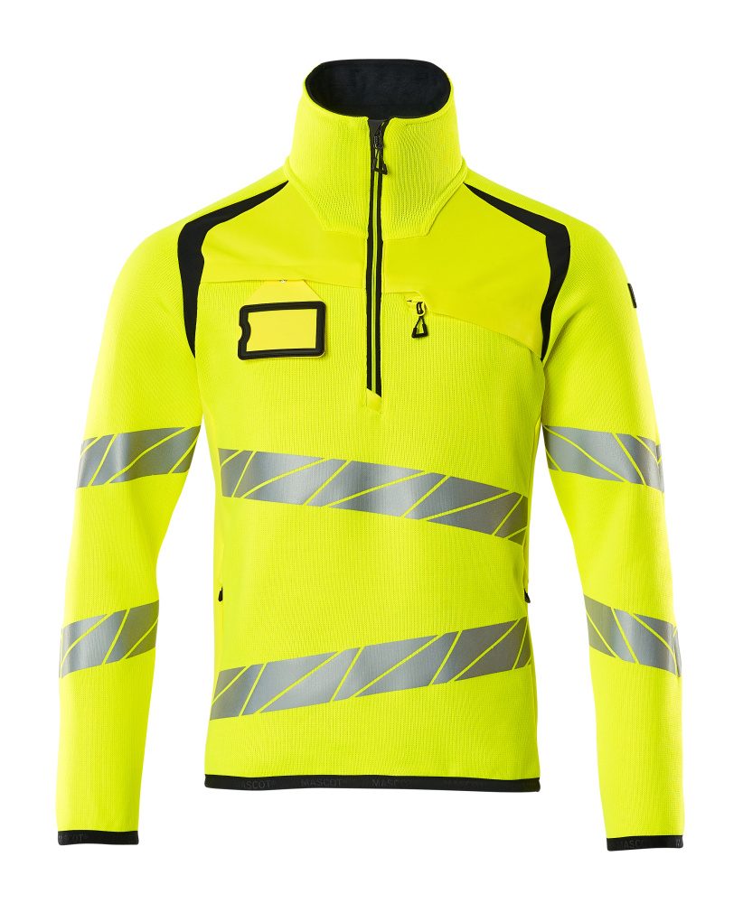 Mascot Accelerate Safe Warnschutz Strickpullover – gelb/schwarzblau