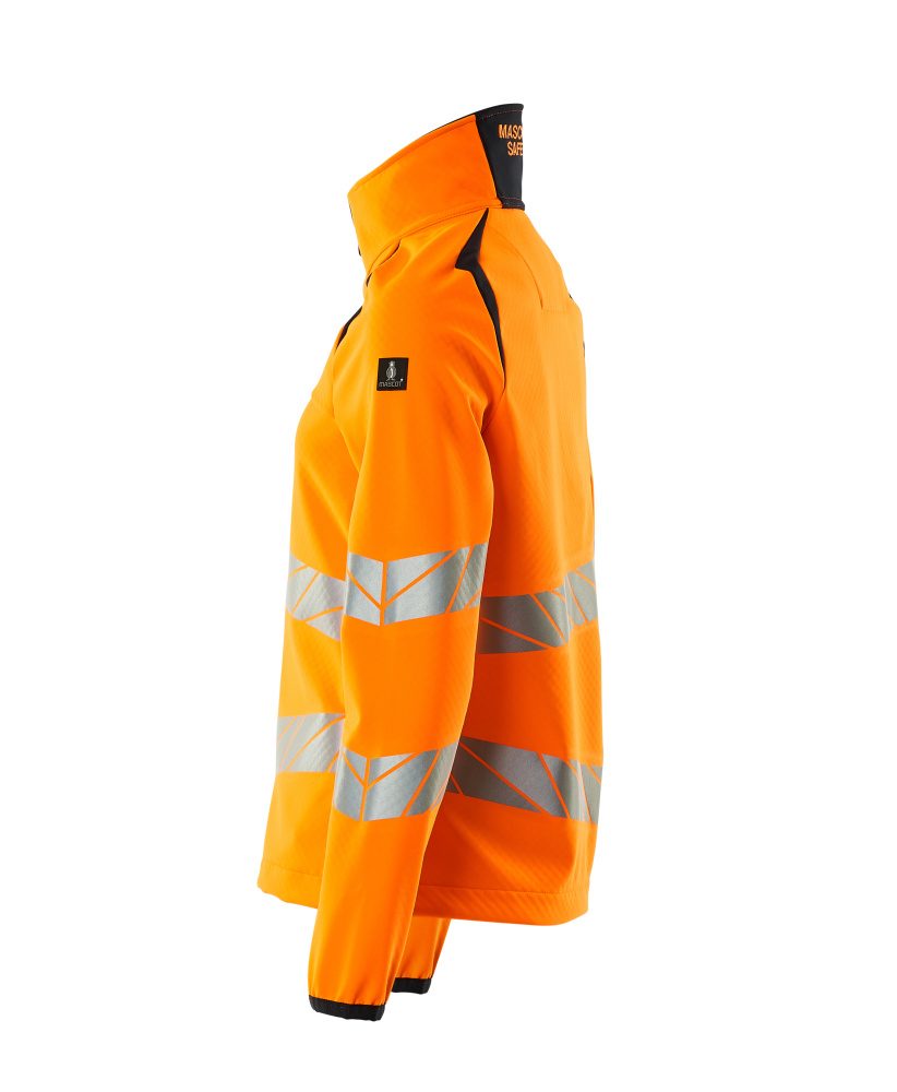 Mascot Damen Accelerate Safe Warn-Softhelljacke – orange/schwarzblau