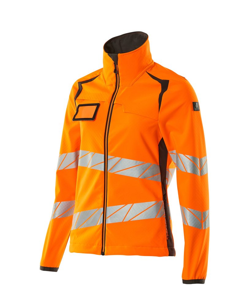Mascot Damen Accelerate Safe Warn-Softhelljacke – orange/dunkelanthrazit