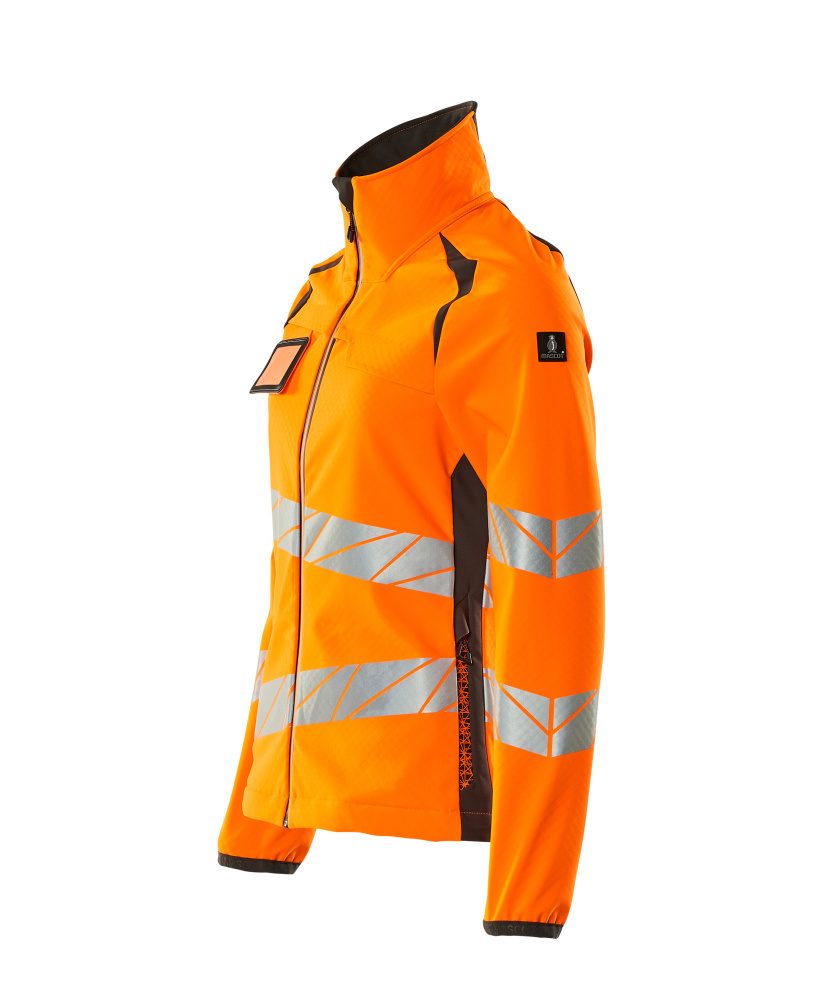 Mascot Damen Accelerate Safe Warn-Softhelljacke – orange/dunkelanthrazit