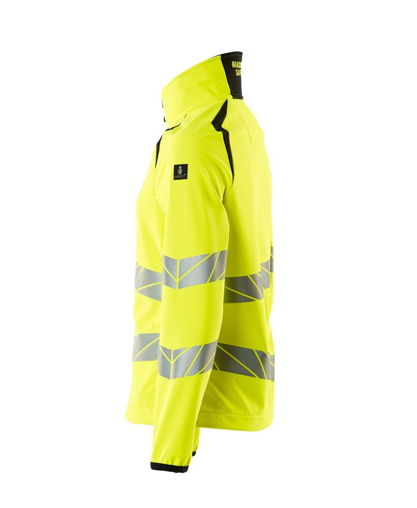 Mascot Damen Accelerate Safe Warn-Softhelljacke – gelb/schwarz