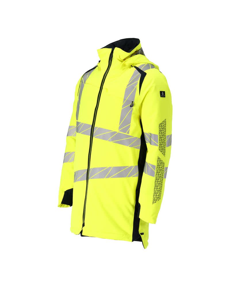 Mascot Accelerate Safe Warnschutz Winter-Parka – gelb/schwarzblau