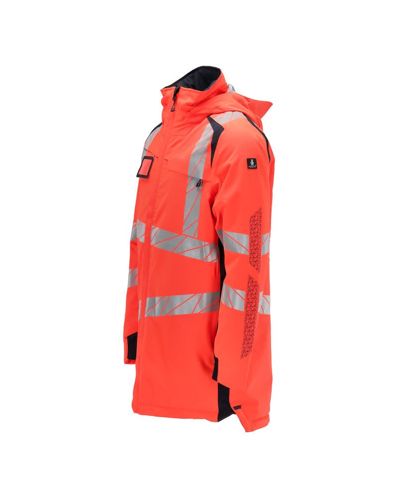 Mascot Accelerate Safe Warnschutz Winter-Parka – rot/schwarzblau