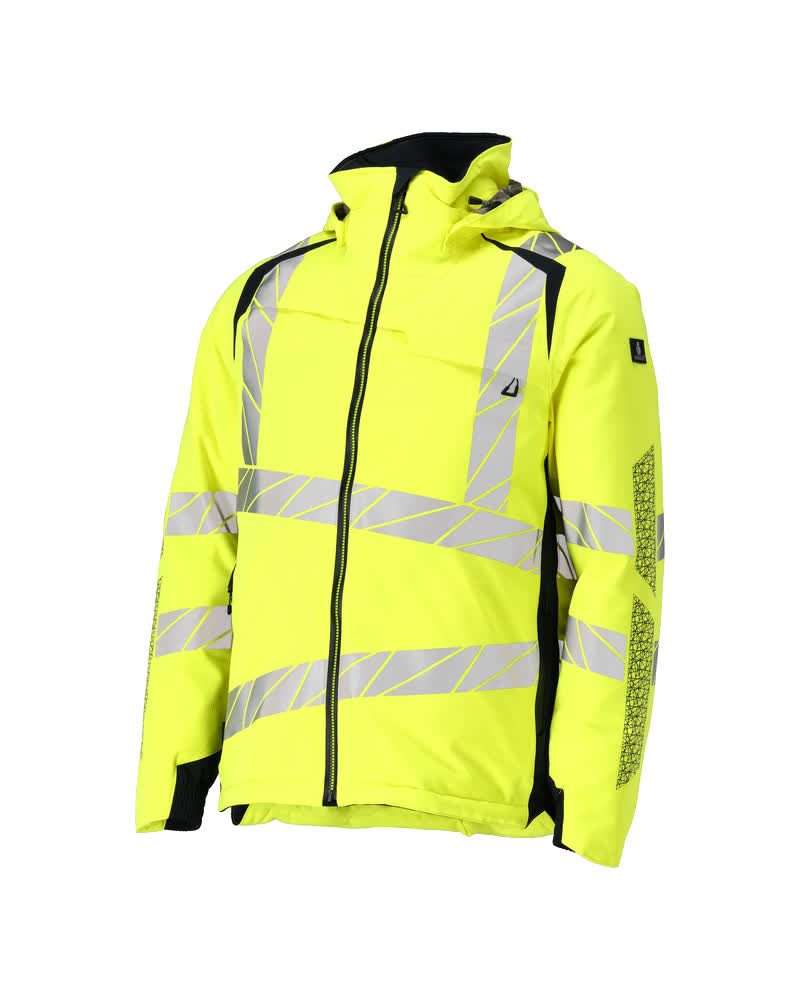 Mascot Accelerate Safe Warnschutz Winterjacke – gelb/schwarzblau