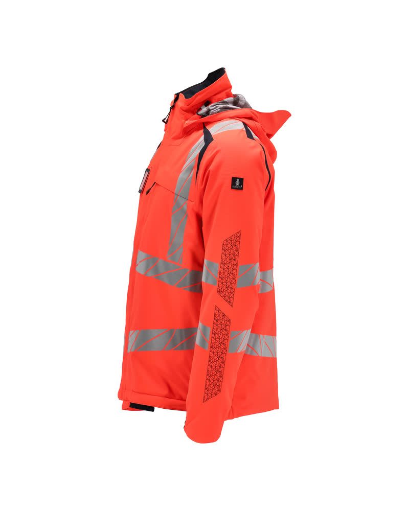 Mascot Accelerate Safe Warnschutz Winterjacke – rot/schwarzblau