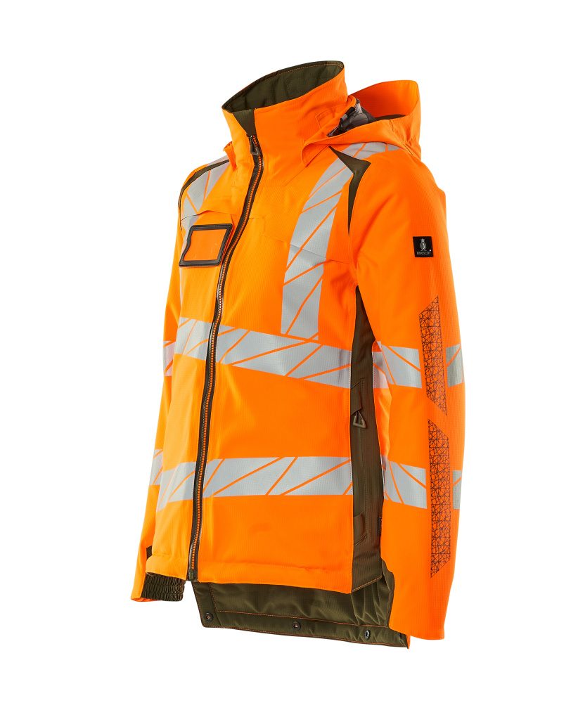 Mascot Damen Accelerate Safe Masco Warnschutz Winterjacke – orange/moosgrün