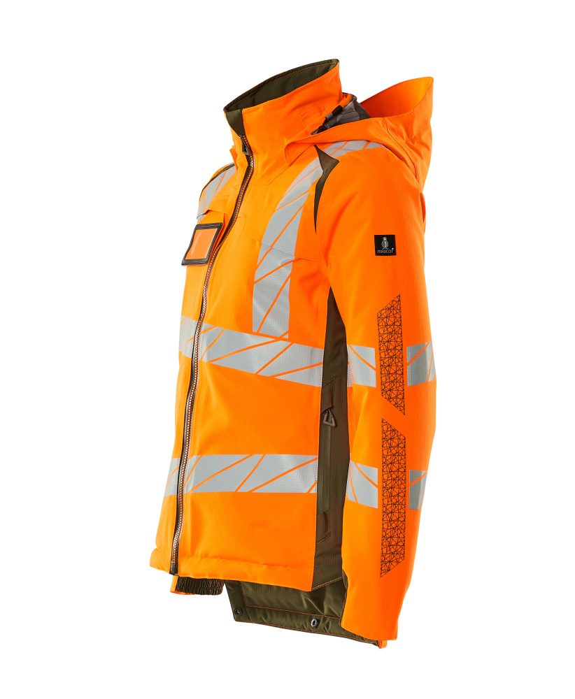 Mascot Damen Accelerate Safe Masco Warnschutz Winterjacke – orange/moosgrün