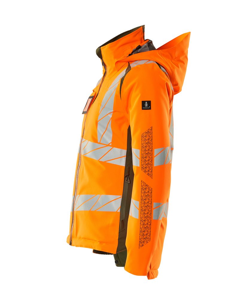 Mascot Damen Accelerate Safe Masco Warnschutz Winterjacke – orange/moosgrün