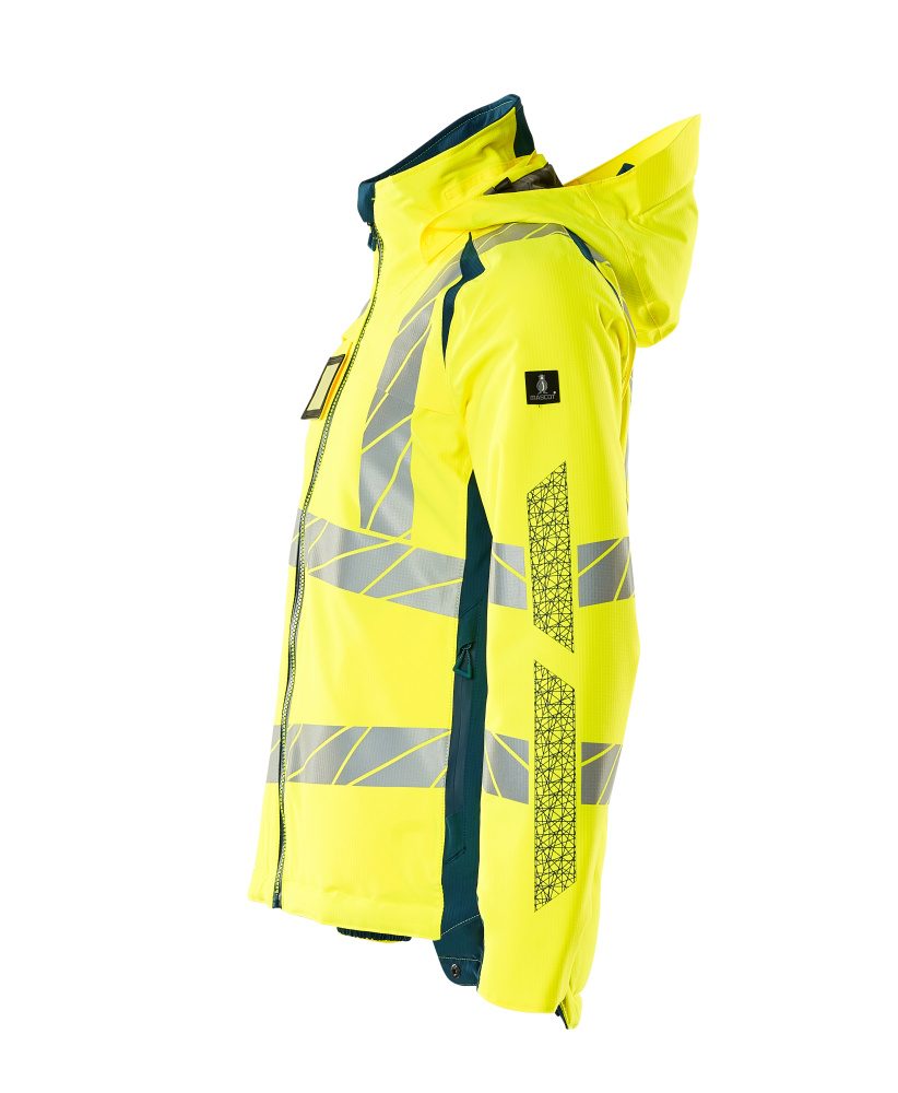 Mascot Damen Accelerate Safe Masco Warnschutz Winterjacke – gelb/dunkelpetroleum