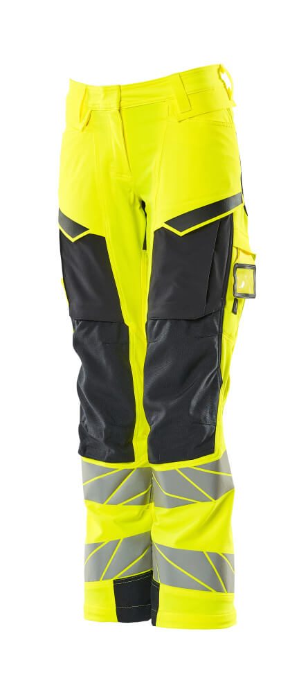 Mascot K2 Acceleratesafe Dame Warn Stretchbundhose – gelb/schwarzblau