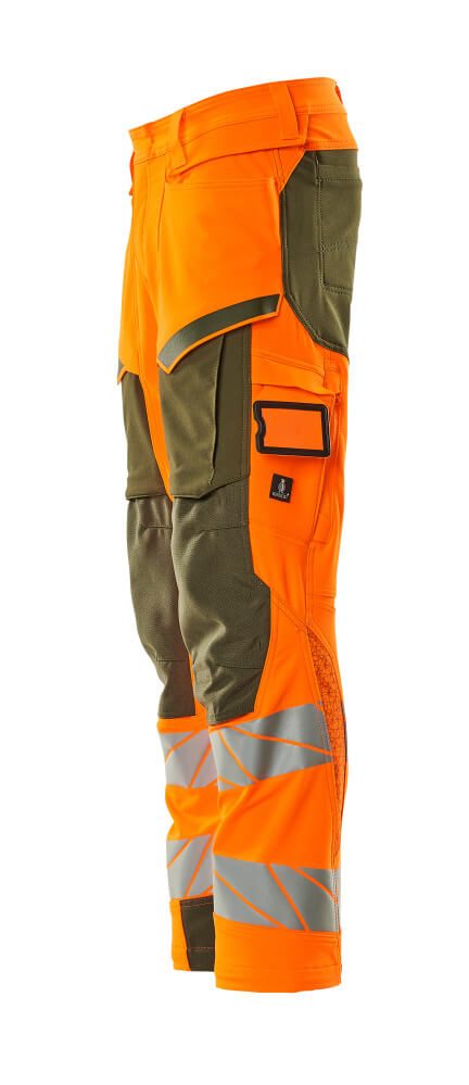 Mascot Kl.2 Accelerate Safe Warn Stretchbundhose 19079-511 – orange/moosgrün