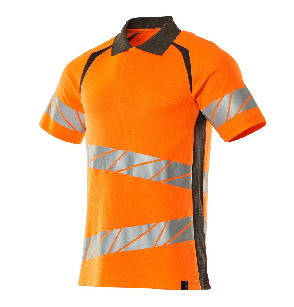 Mascot Accelerate Safe Warnschutz Polo-Shirt – orange/dunkelanthrazit