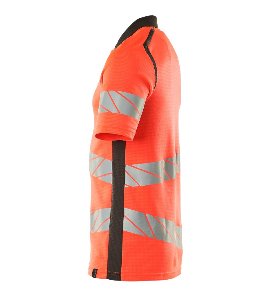 Mascot Accelerate Safe Warnschutz Polo-Shirt – rot/dunkelanthrazit