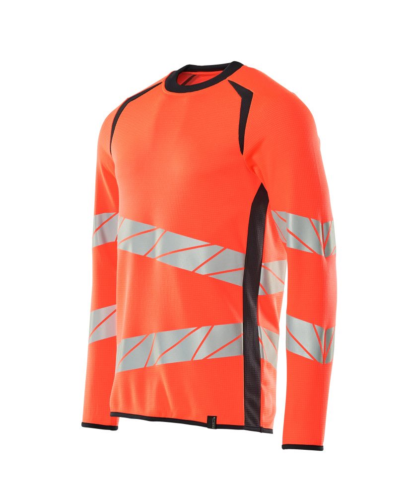 Mascot Accelerate Safe Warnschutz Sweatshirt – rot/schwarzblau