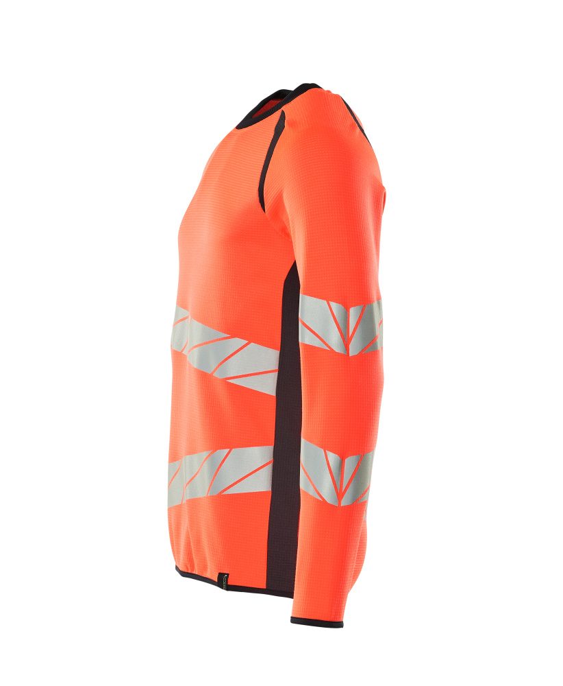 Mascot Accelerate Safe Warnschutz Sweatshirt – rot/schwarzblau