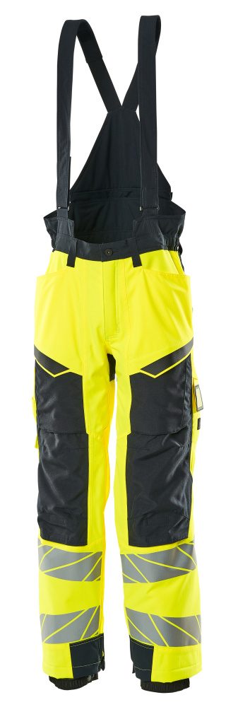 Mascot Accelerate Safe Warnschutz Winterhose – gelb/schwarzblau