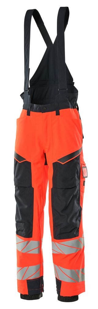 Mascot Accelerate Safe Warnschutz Winterhose – rot/schwarzblau
