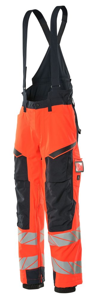 Mascot Accelerate Safe Warnschutz Winterhose – rot/schwarzblau