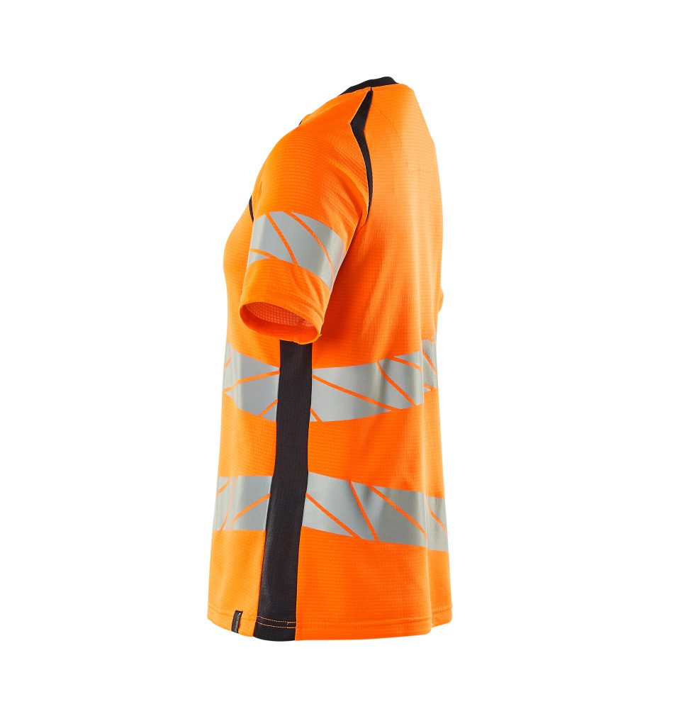 Mascot Damen Accelerate Safe Warnschutz T-Shirt – orange/schwarzblau