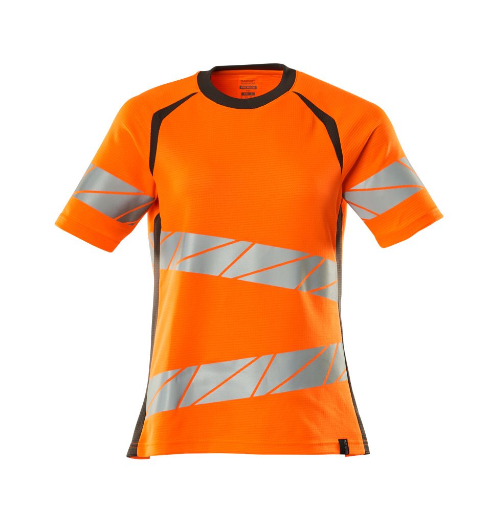 Mascot Damen Accelerate Safe Warnschutz T-Shirt – orange/dunkelanthrazit