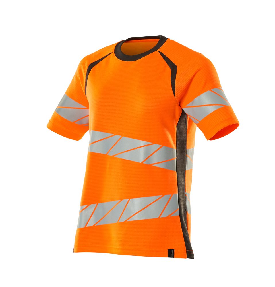 Mascot Damen Accelerate Safe Warnschutz T-Shirt – orange/dunkelanthrazit