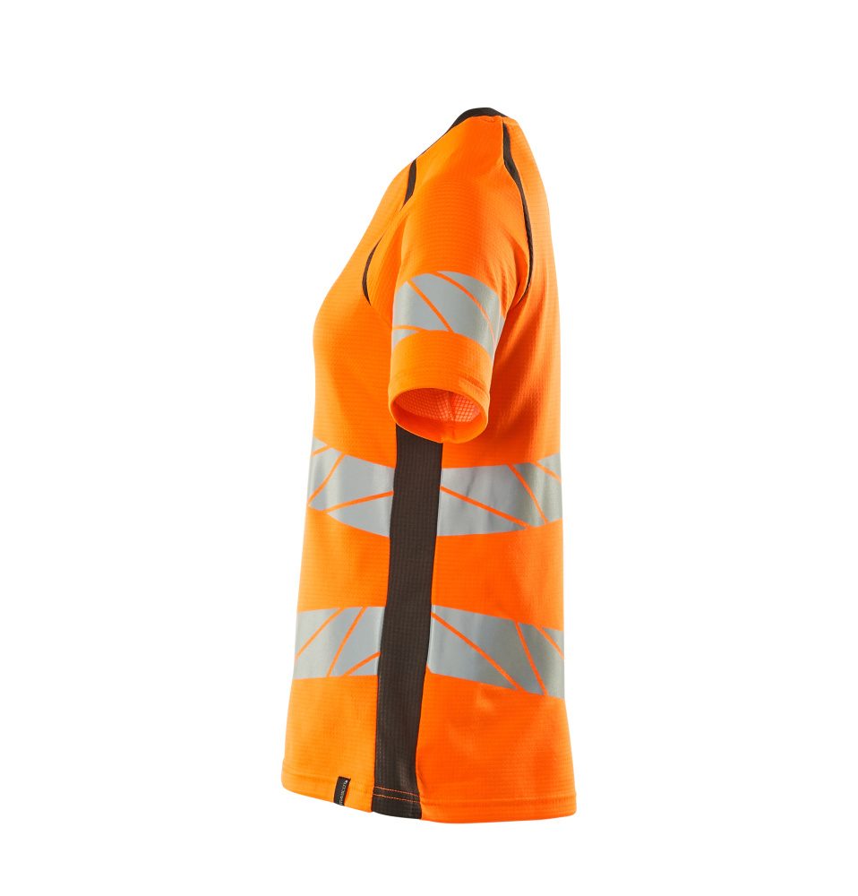 Mascot Damen Accelerate Safe Warnschutz T-Shirt – orange/dunkelanthrazit