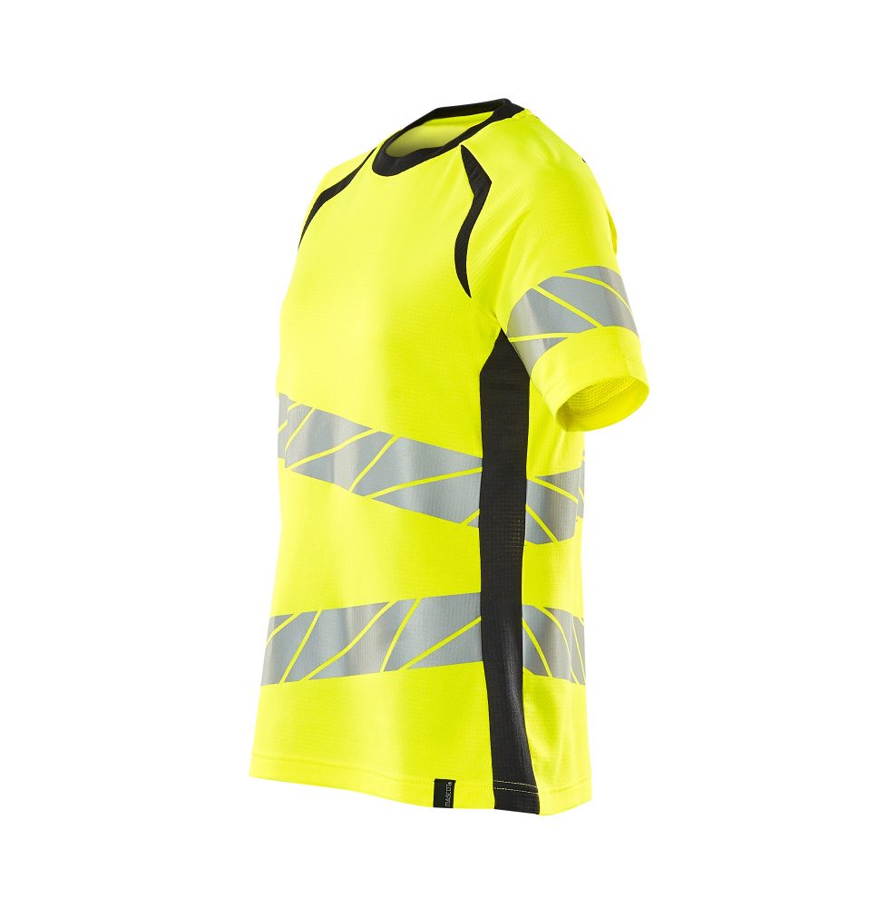 Mascot Damen Accelerate Safe Warnschutz T-Shirt – gelb/schwarzblau