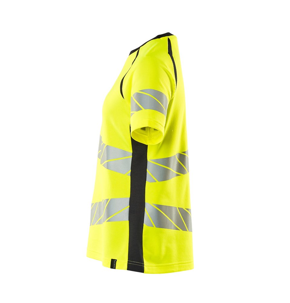 Mascot Damen Accelerate Safe Warnschutz T-Shirt – gelb/schwarzblau