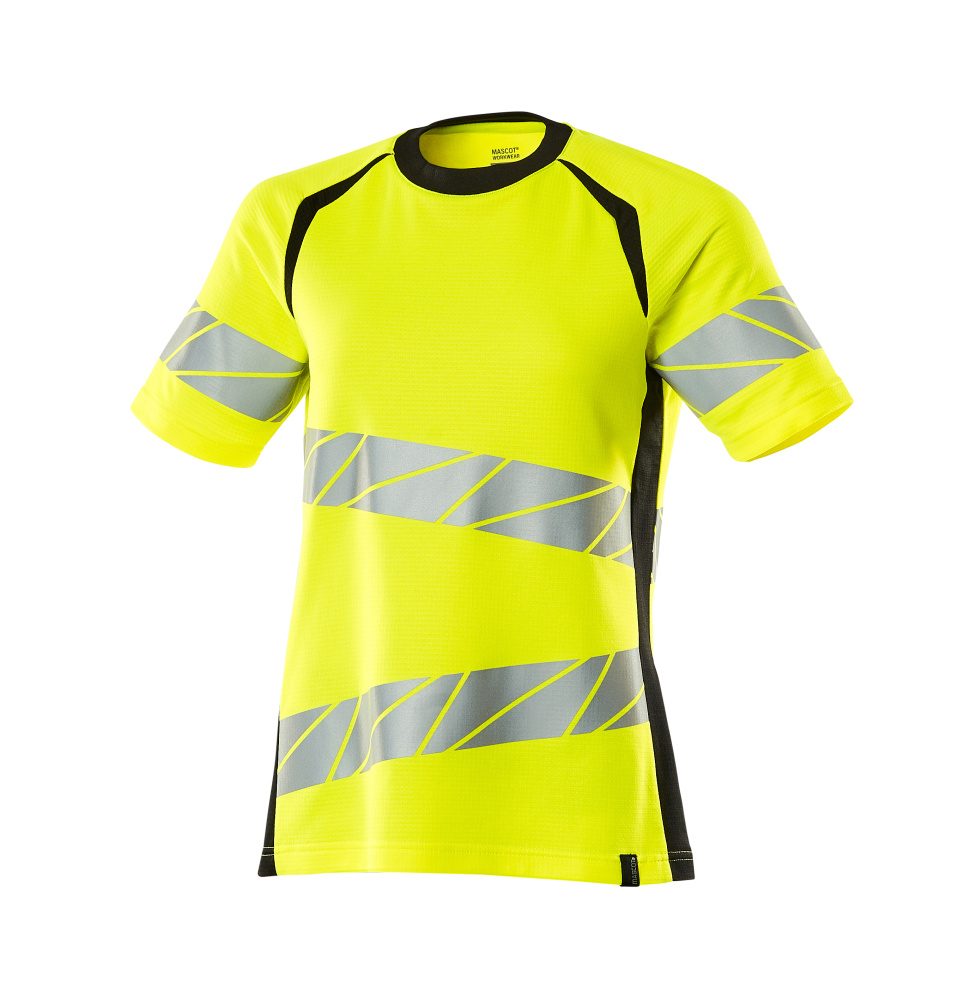 Mascot Damen Accelerate Safe Warnschutz T-Shirt – gelb/schwarz