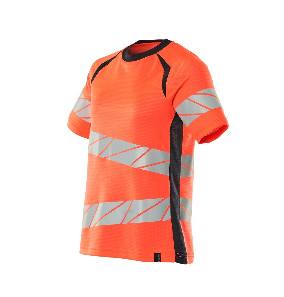Mascot Damen Accelerate Safe Warnschutz T-Shirt – rot/schwarzblau