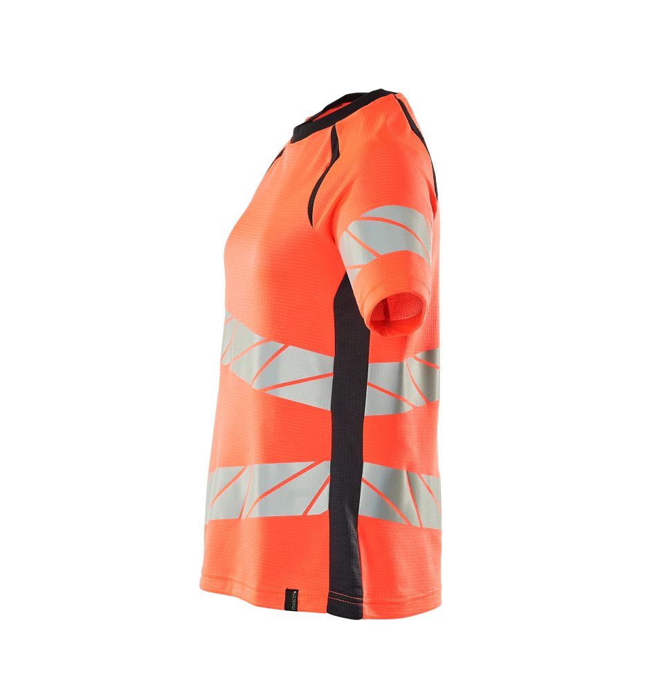 Mascot Damen Accelerate Safe Warnschutz T-Shirt – rot/schwarzblau