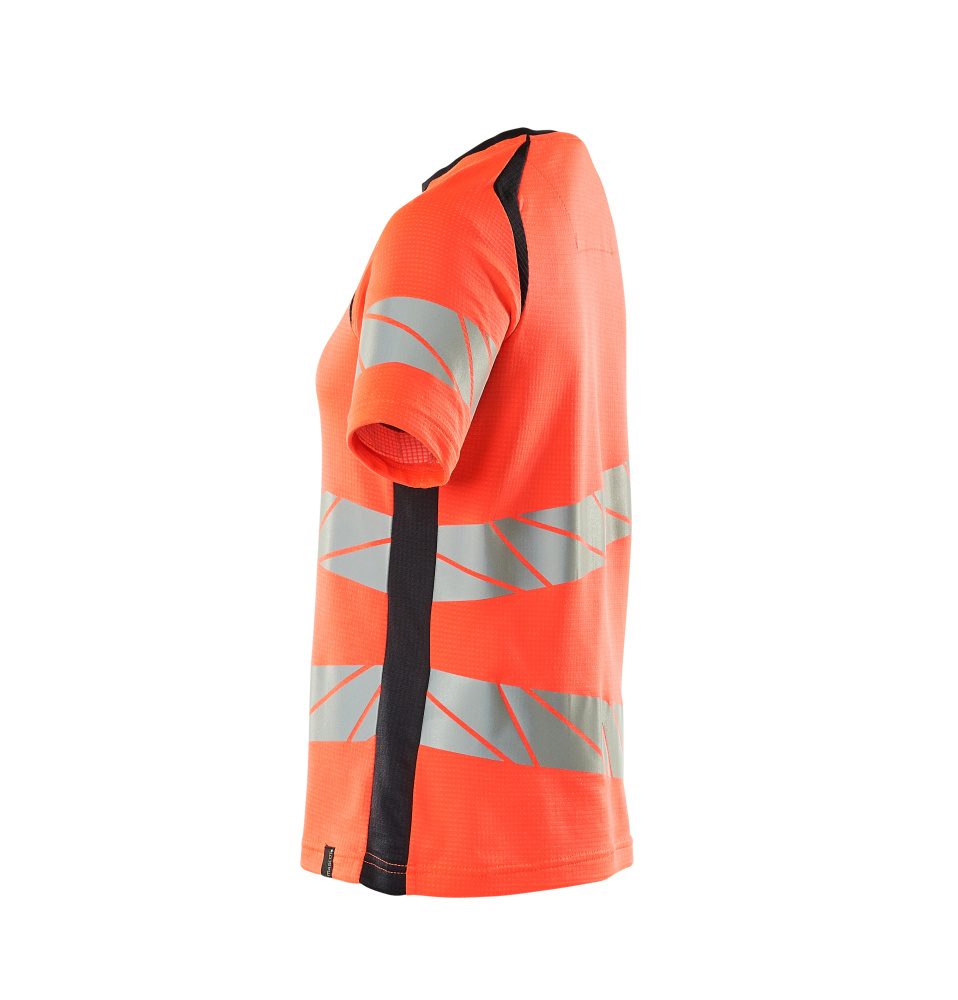 Mascot Damen Accelerate Safe Warnschutz T-Shirt – rot/schwarzblau