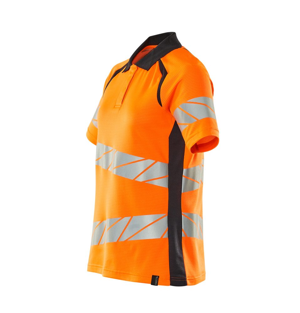 Mascot Damen Accelerate Safe Warnschutz Polo-Shirt – orange/schwarzblau