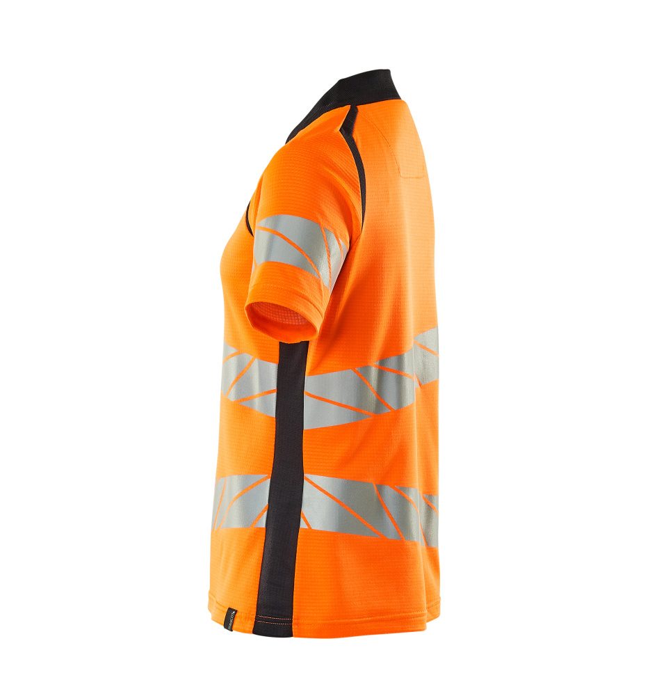 Mascot Damen Accelerate Safe Warnschutz Polo-Shirt – orange/schwarzblau