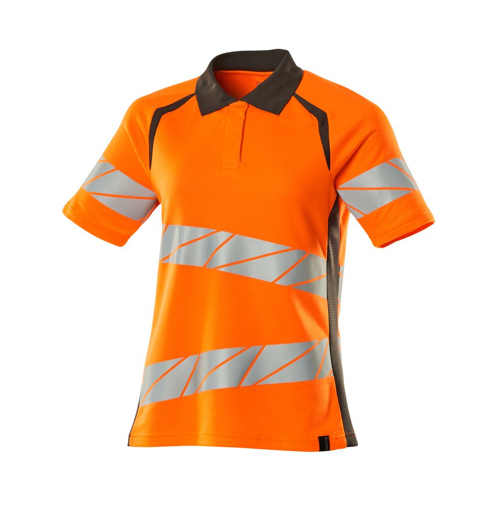 Mascot Damen Accelerate Safe Warnschutz Polo-Shirt – orange/dunkelanthrazit
