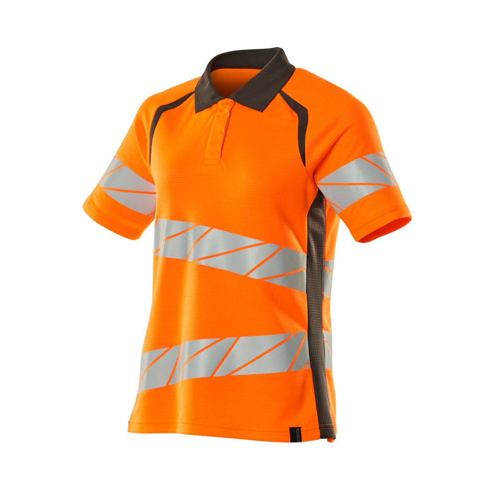 Mascot Damen Accelerate Safe Warnschutz Polo-Shirt – orange/dunkelanthrazit