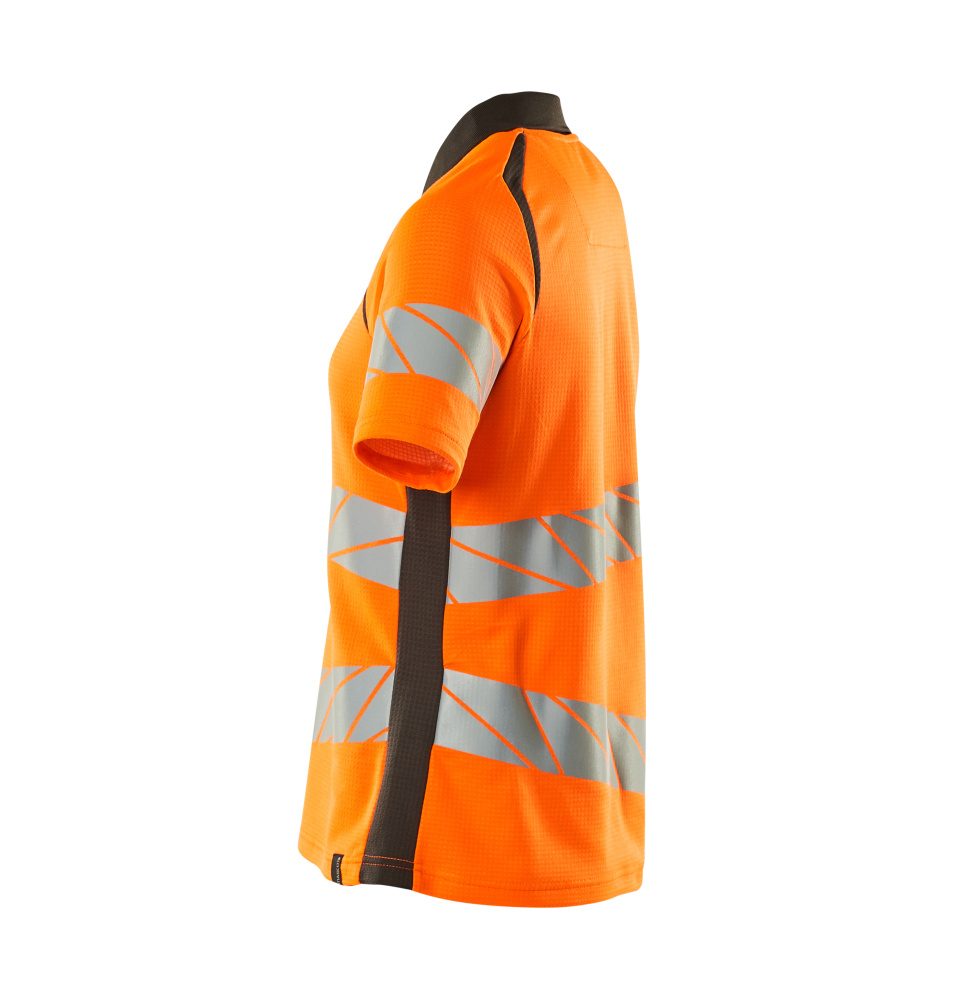 Mascot Damen Accelerate Safe Warnschutz Polo-Shirt – orange/dunkelanthrazit