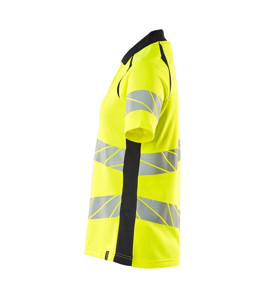 Mascot Damen Accelerate Safe Warnschutz Polo-Shirt – gelb/schwarzblau