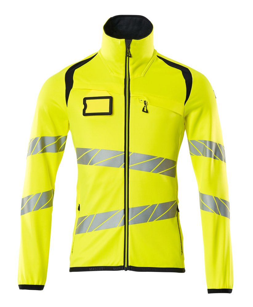 Mascot Accelerate Safe Warnschutz Fleecejacke – gelb/schwarzblau