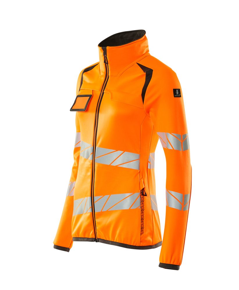 Mascot Damen Accelerate Safe Warn-Fleecejacke – orange/dunkelanthrazit