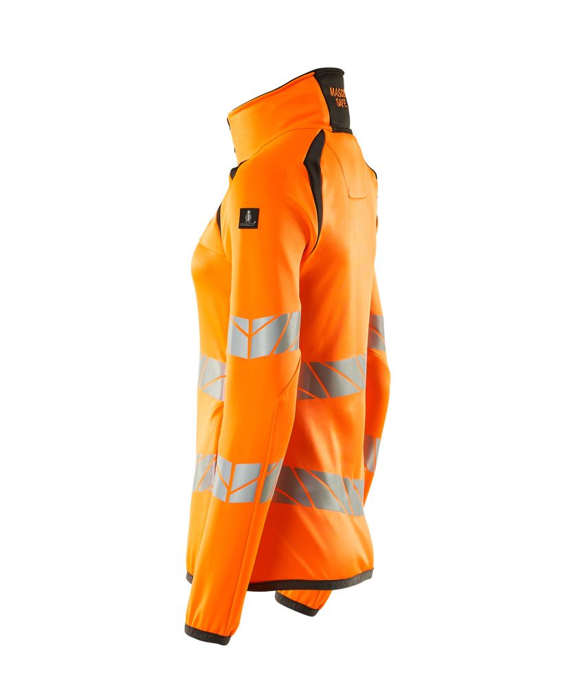 Mascot Damen Accelerate Safe Warn-Fleecejacke – orange/dunkelanthrazit