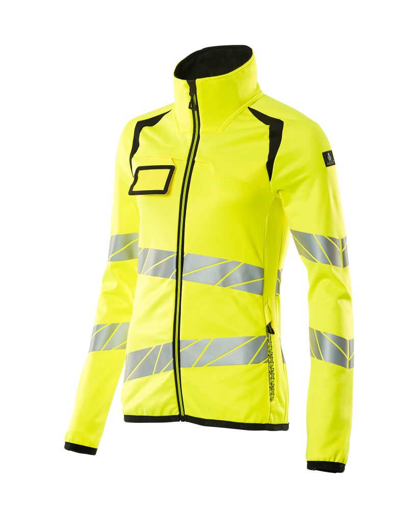 Mascot Damen Accelerate Safe Warn-Fleecejacke – gelb/schwarz