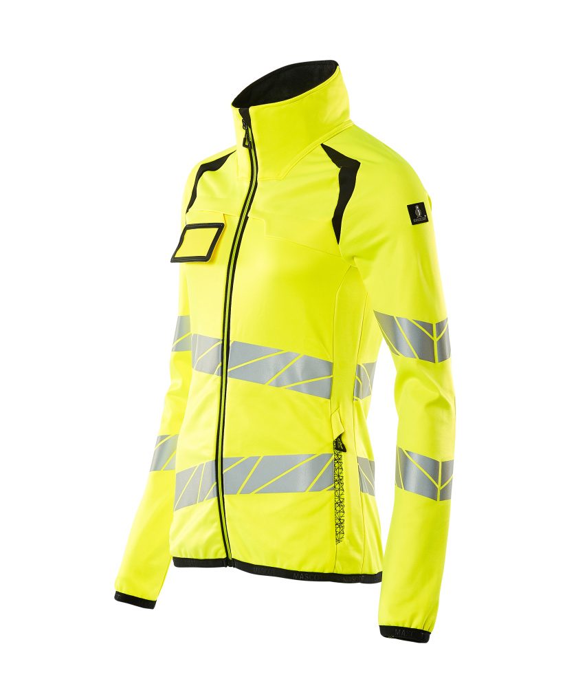 Mascot Damen Accelerate Safe Warn-Fleecejacke – gelb/schwarz