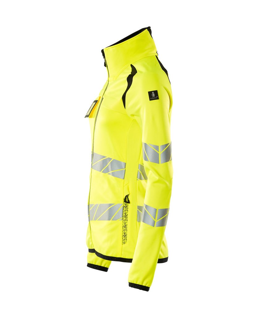 Mascot Damen Accelerate Safe Warn-Fleecejacke – gelb/schwarz