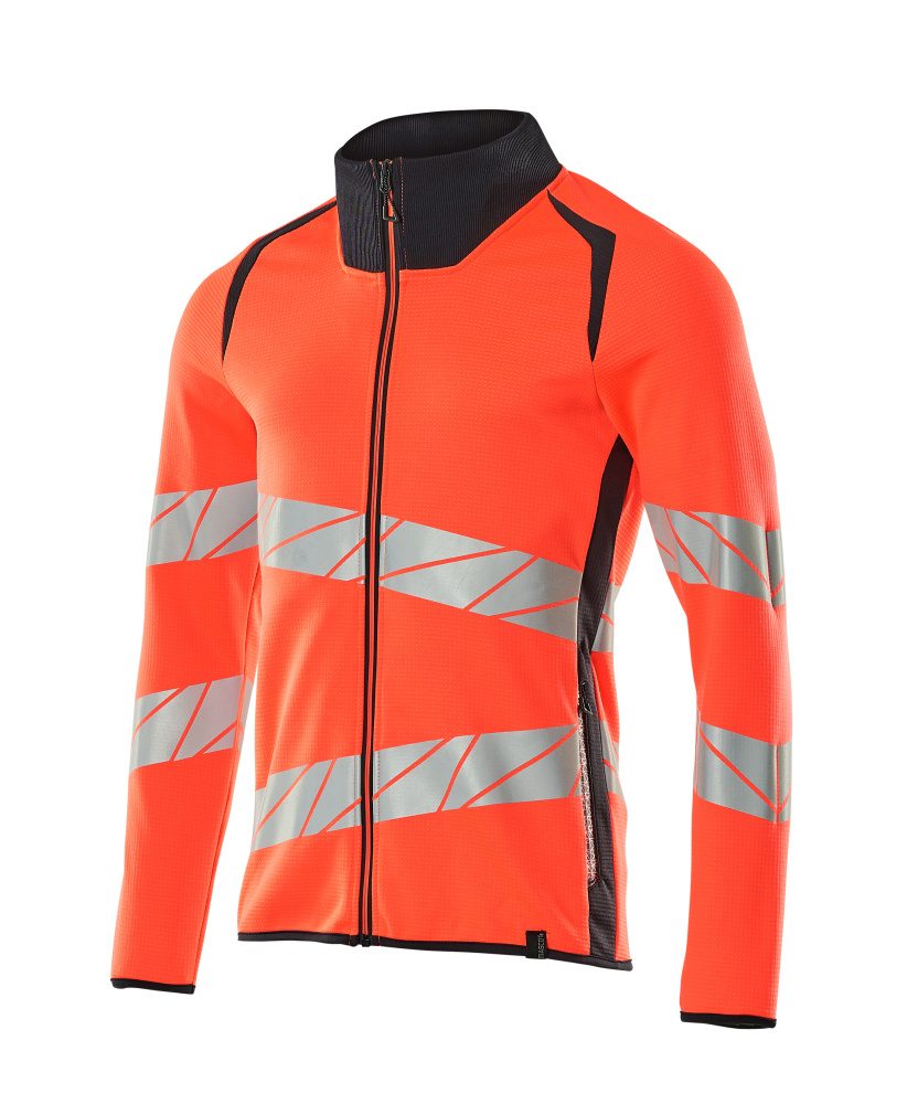 Mascot Accelerate Safe Warnschutz Sweatjacke – rot/schwarzblau