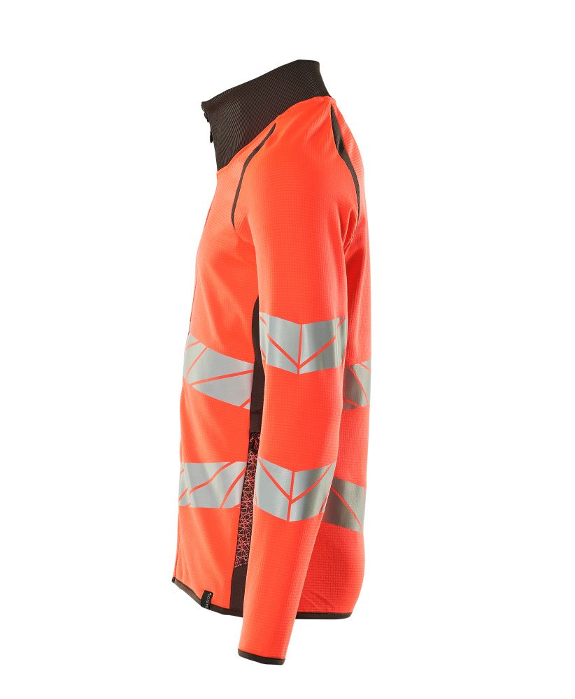 Mascot Accelerate Safe Warnschutz Sweatjacke – rot/dunkelanthrazit