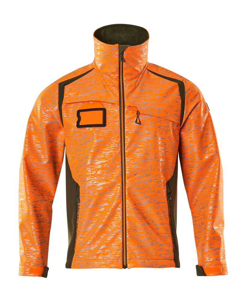 Mascot Accelerate Safe Softshelljacke – orange/moosgrün