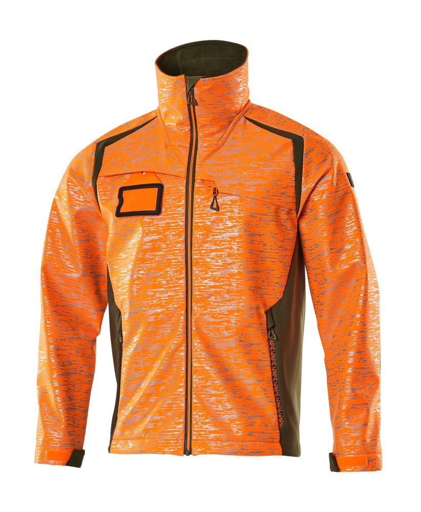 Mascot Accelerate Safe Softshelljacke – orange/moosgrün