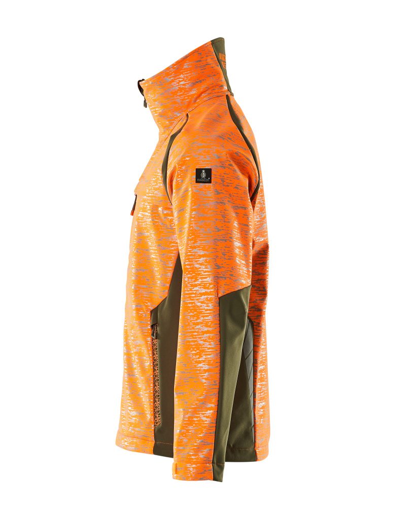 Mascot Accelerate Safe Softshelljacke – orange/moosgrün